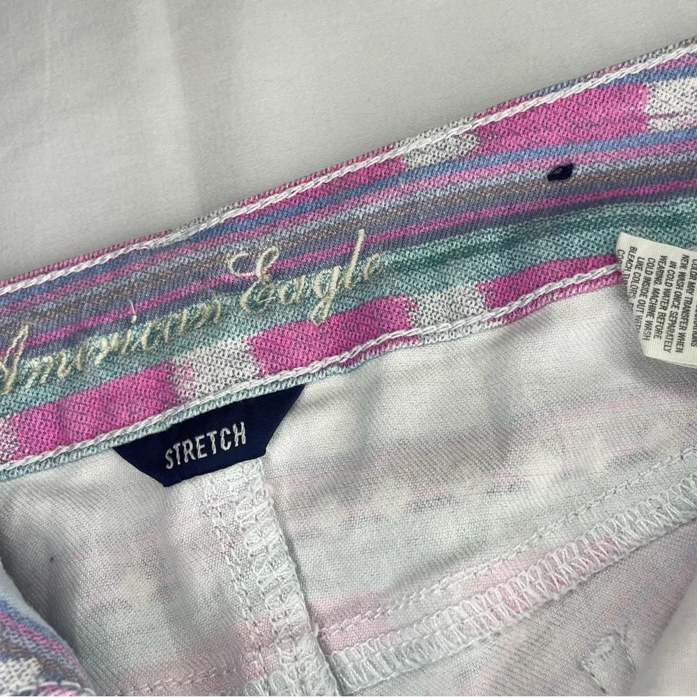 American Eagle Outfitters Women's Multicolor Patterned Jean Shorts